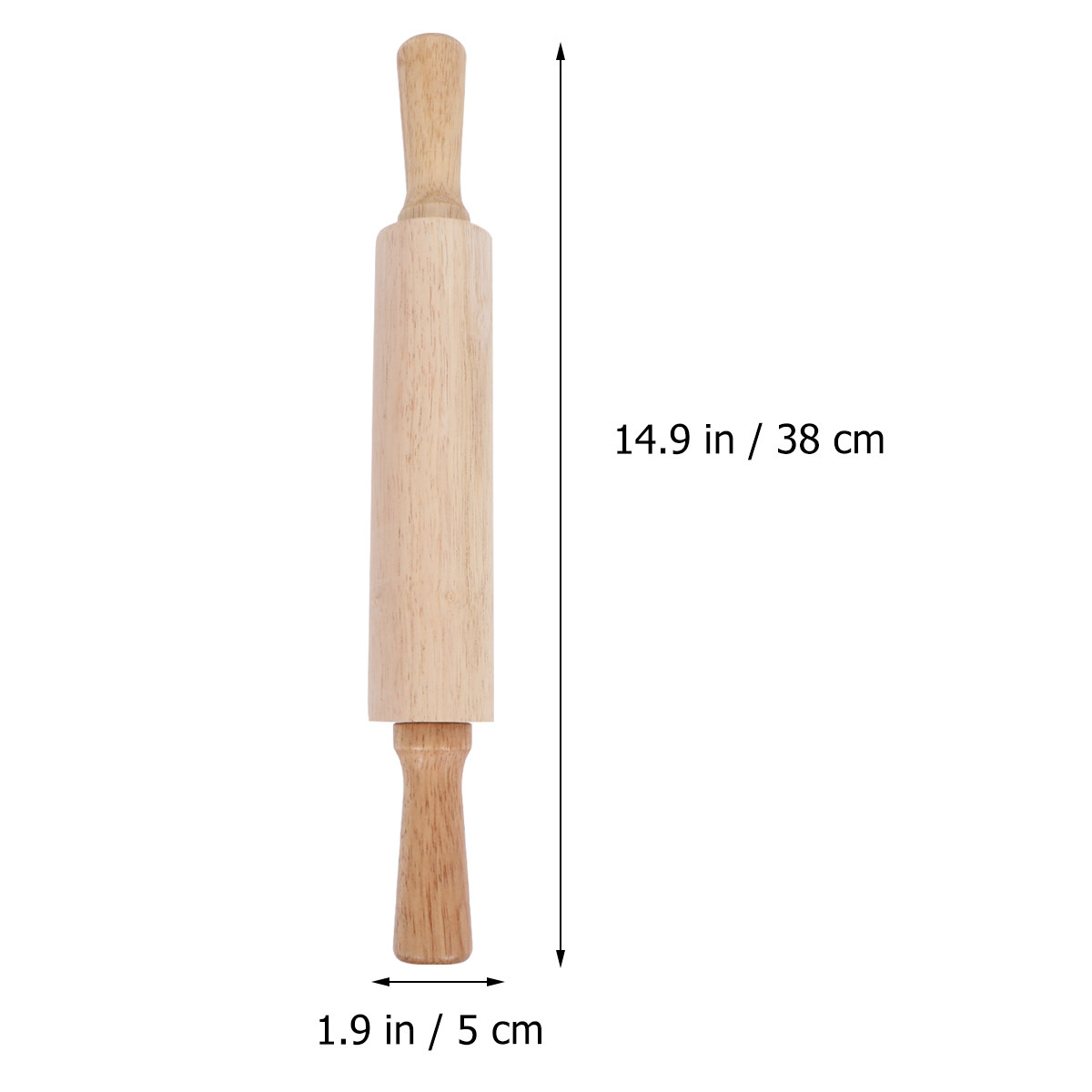 Premium Rubberwood Rolling Pin - Kitchen Roller Baking ulasan dan harga