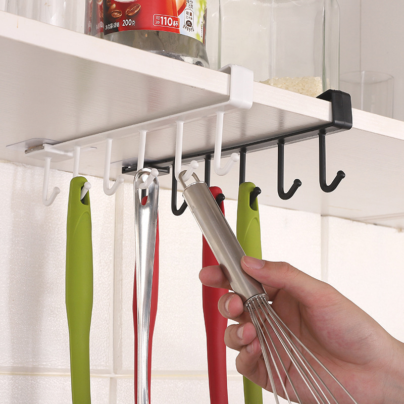 6 Hooks Storage Shelf Plastic  - Kitchen Uncle ulasan dan harga