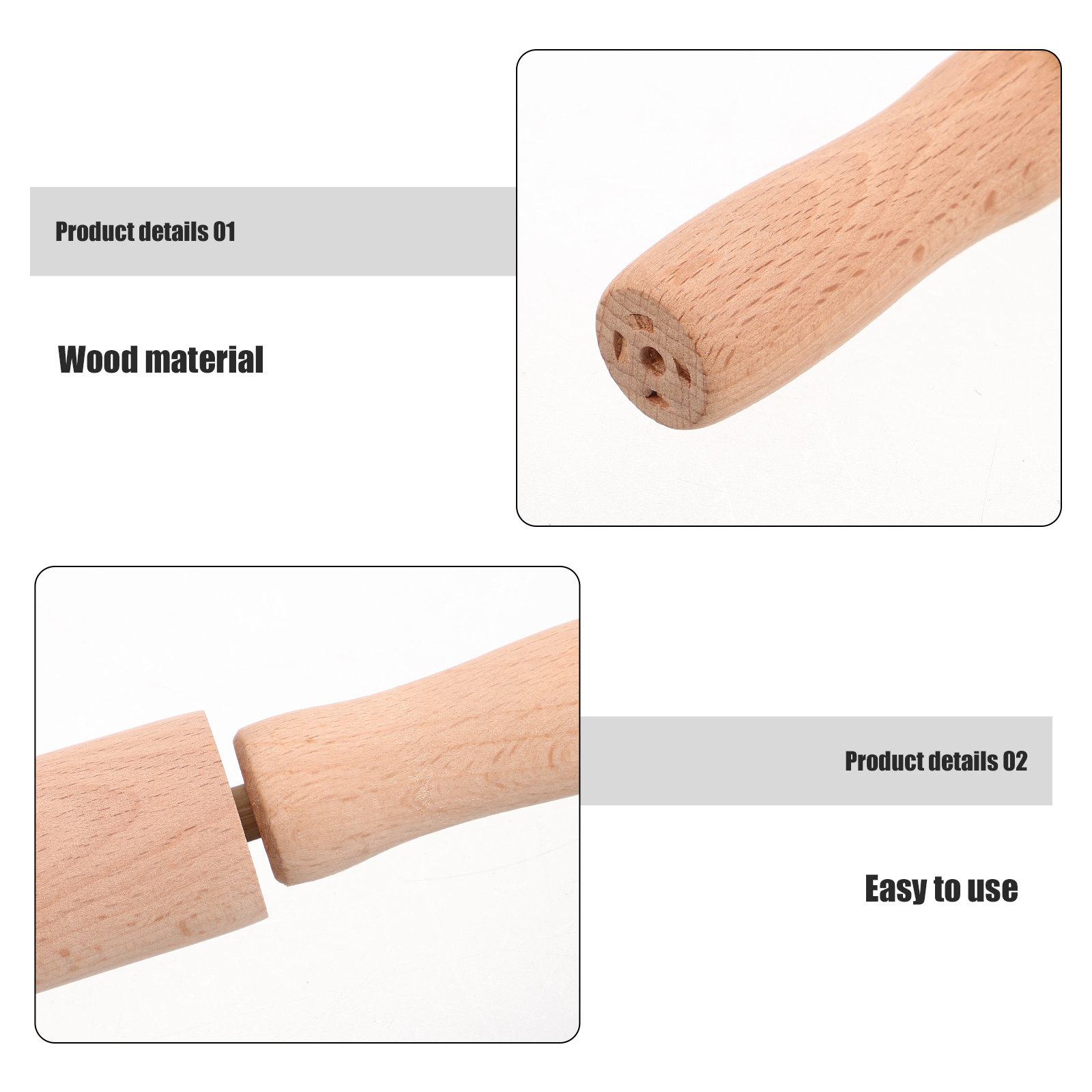 Wooden Mini Wooden Rolling Pin - Kitchen Roller Baking ulasan dan harga