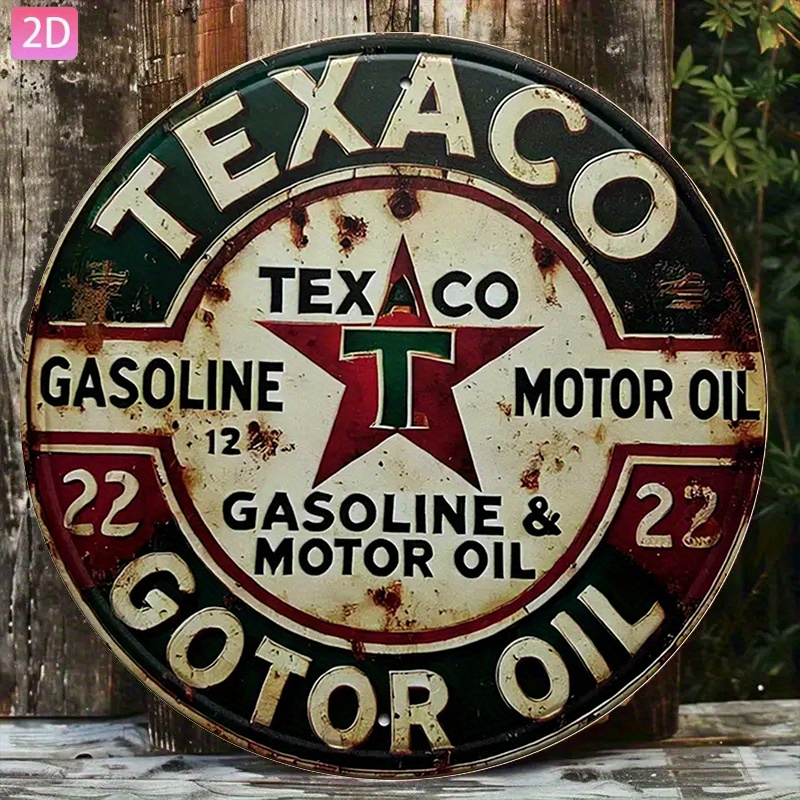 Vintage Texaco Oil Metal Sign— - Kitchen Uncle ulasan dan harga